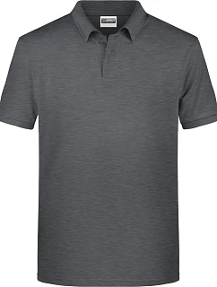 Pánské piqué polo z bio bavlny 02. black heather model 22437785 - Daiber
