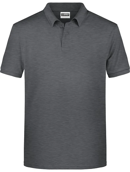Daiber 8010 Pánske polo tričko z bio bavlny 02.8010 black heather Daiber 8010 Pánske polo tričko z bio bavlny 02.8010 black heather