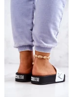 Dámské gumové pantofle Big Star model 21576902 Černobílé - Big Star Shoes Dámské gumové pantofle Big Star model 21576902 Černobílé - Big Star Shoes