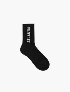 Pánske ponožky ATLANTIC štandardnej dĺžky - čierne