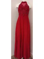 Dámske plesové šaty dlhé bordové - EVA a LOLA Dámske plesové šaty dlhé bordové - EVA a LOLA