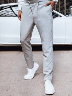 Pánské světle šedé chino kalhoty Dstreet model 21977501 - FashionStreet