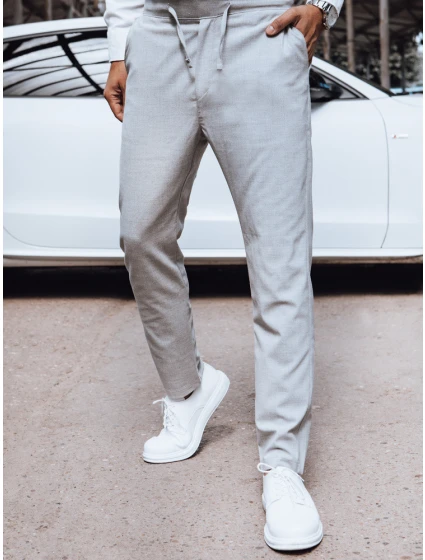 Pánské světle šedé chino kalhoty Dstreet model 21977501 - FashionStreet
