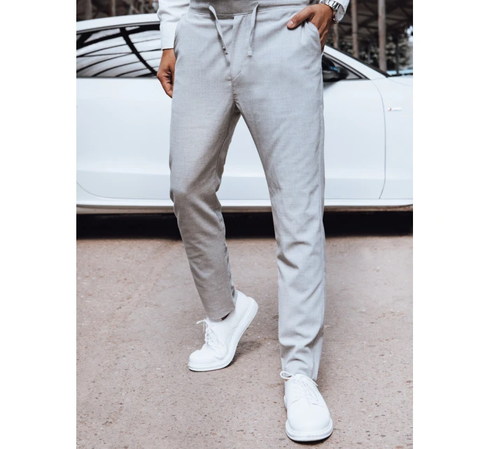 Pánské světle šedé chino kalhoty Dstreet model 21977501 - FashionStreet