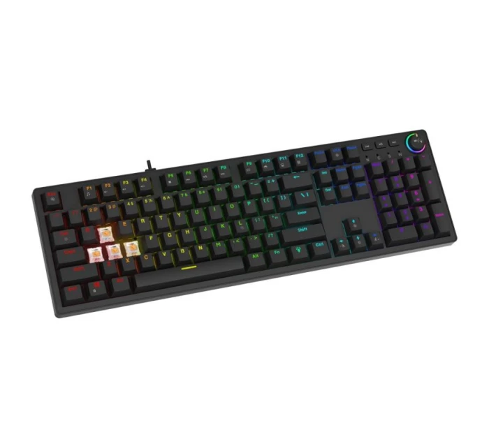 MECHANICKÁ KLÁVESNICA SAVIO STYX OUTEMU HNEDÁ HOT SWAP RGB MECHANICKÁ KLÁVESNICA SAVIO STYX OUTEMU HNEDÁ HOT SWAP RGB