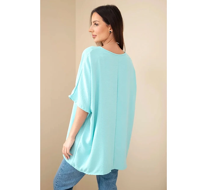 Oversize blúzka s príveskom mint
