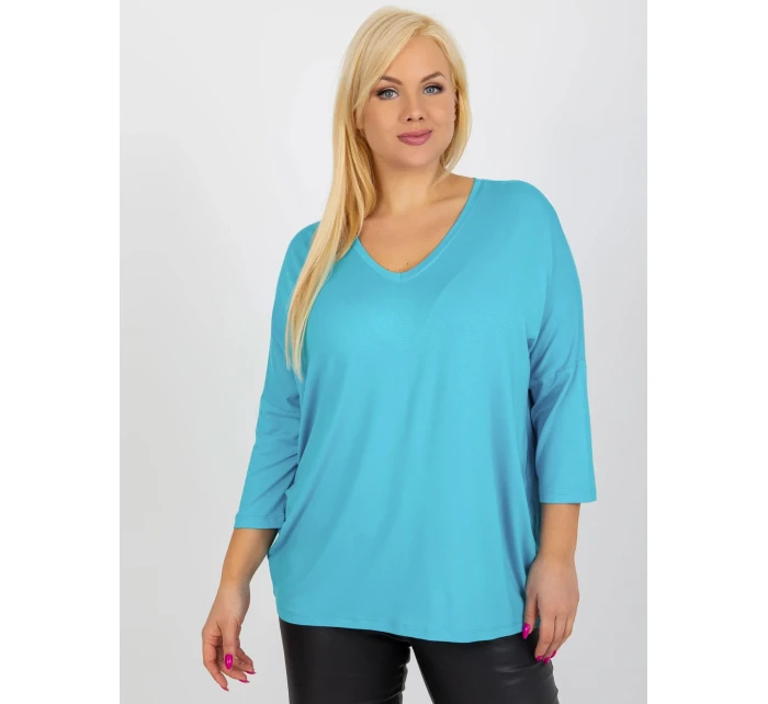 Bluzka RV BZ model 18487351 niebieski - FPrice Bluzka RV BZ model 18487351 niebieski - FPrice