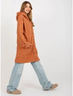 Dámsky kabát RV PL 8449.98P tmavo oranžový