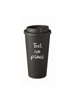 TEXT NA PŘÁNÍ - černý termohrnek 475 ml