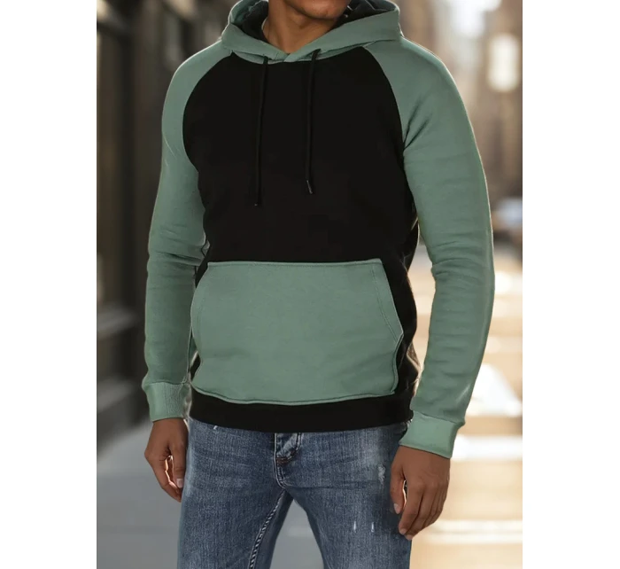 Pánska základná mikina s kapucňou čierna FashionStreet BX5896