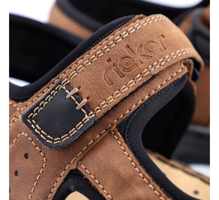 Rieker M 26156-25 RKR447B Sandále na suchý zips Rieker M 26156-25 RKR447B Sandále na suchý zips