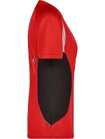 JN 390 Dámské běžecké tričko s výstřihem do V model 22486501 red/black - Daiber JN 390 Dámské běžecké tričko s výstřihem do V model 22486501 red/black - Daiber