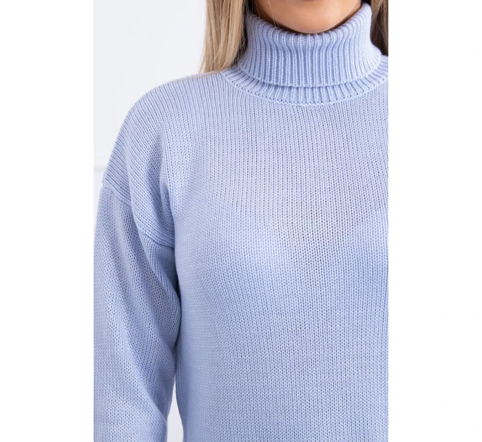 Sveter s rolákom modrý Sveter s rolákom modrý