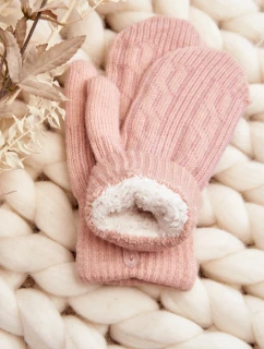 Teplé Dámské model 21645213 Růžové Rukavice - Aura.via