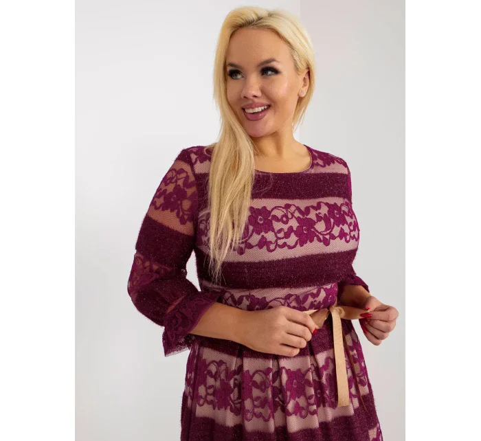 Dámske šaty LK SK 507356 šaty.01 fialová