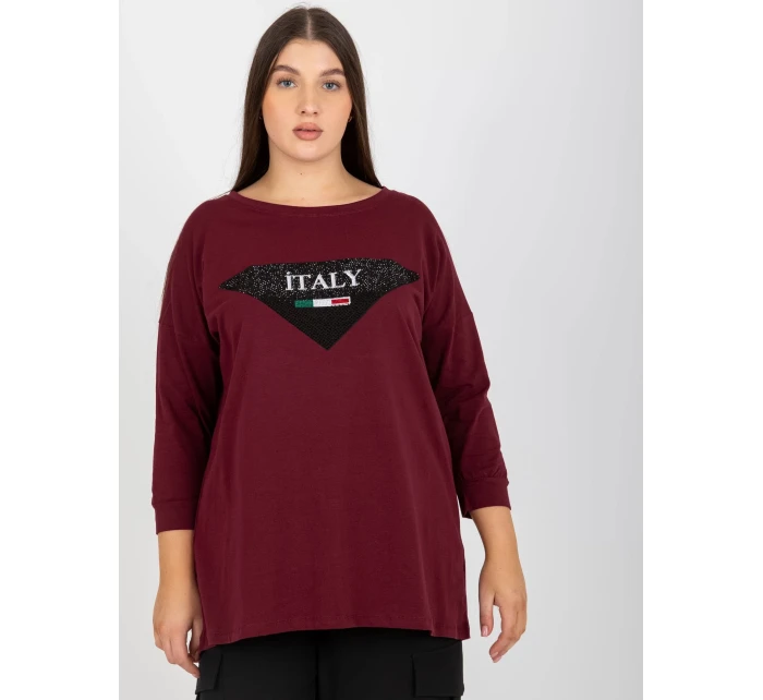 Blúzka VI BZ 2911.82P tmavo fialová