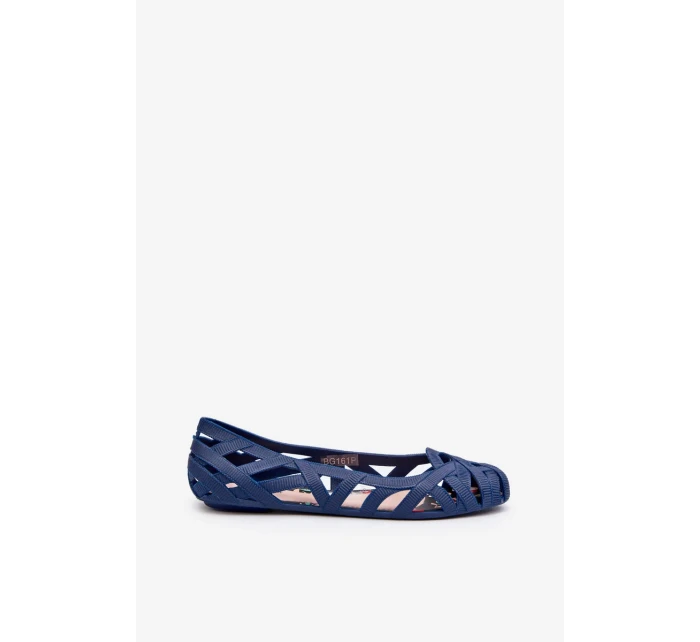 Dámske gumové baleríny Navy Blue Salam