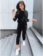 Dámská velurová tepláková souprava  černá Dstreet model 21970324 - FashionStreet