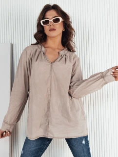 Dámske tričko NEBREDA beige FashionStreet DY0390