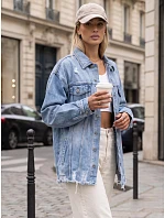 Kurtka damska jeansowa oversize z  model 22313659 - FashionStreet