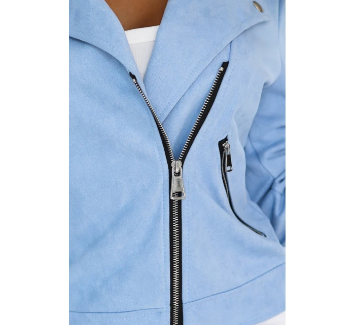 481-3 Semišové tričko s dlhými rukávmi a zipsami - MODRÉ 481-3 Semišové tričko s dlhými rukávmi a zipsami - MODRÉ