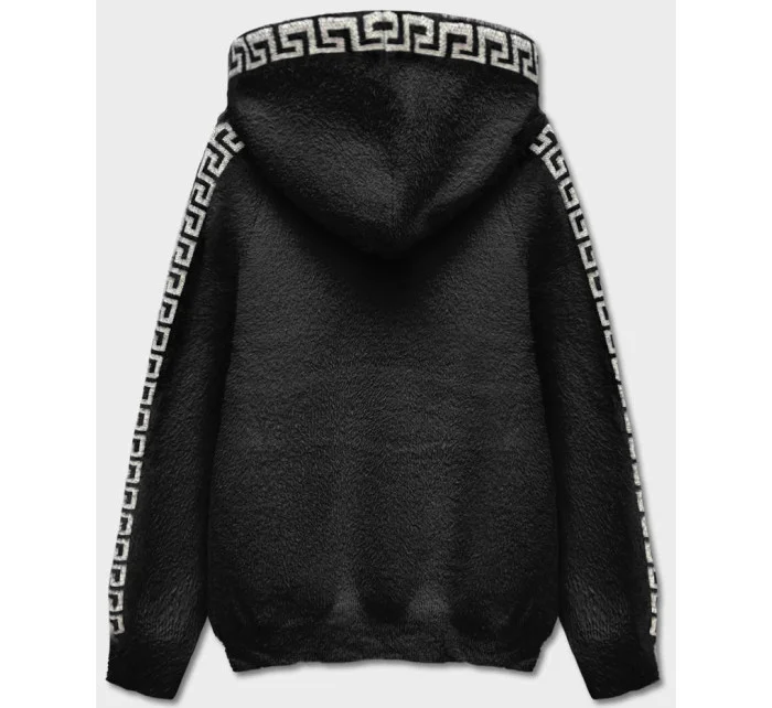 Černý přehoz přes oblečení alpaka s kapucí model 18026129 - S'WEST