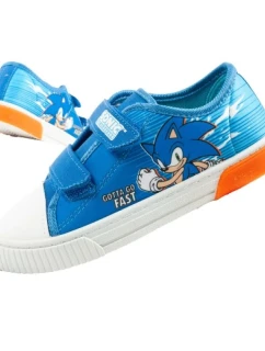 Detská športová obuv Leomil Sonic ľahké tenisky na suchý zips modré červené