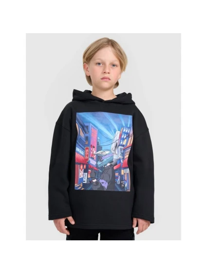 Chlapecká mikina s kapucí model 21816926 - 4F