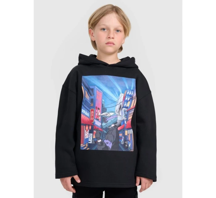 Chlapecká mikina s kapucí model 21816926 - 4F