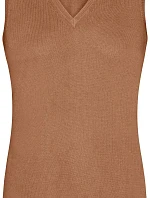 Daiber JN 656 Dámska sveterová vesta s výstrihom do V 02.0656 camel