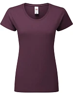 LadyFit Iconic 195 T Dámské tričko z těžké bavlny model 22431597 dark plum - Fruit of the Loom