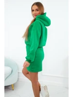 Zateplené šaty s obálkovým model 18752810 světle zelené - K-Fashion Zateplené šaty s obálkovým model 18752810 světle zelené - K-Fashion