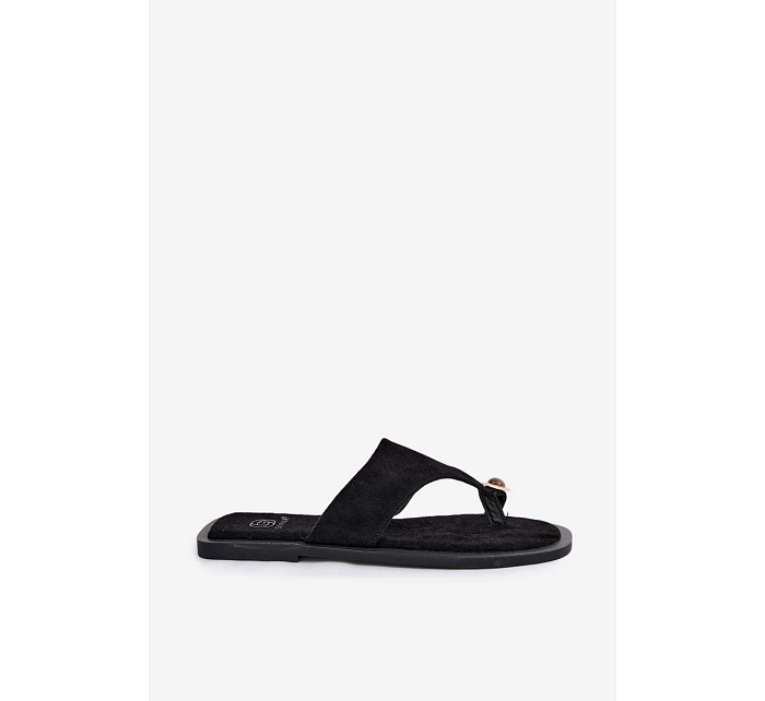 Dámské ploché žabky s ozdobným detailem Fedira