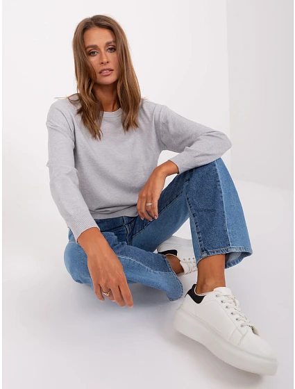 Sweter AT SW model 18895527 jasny szary - FPrice