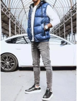 Pánska tmavomodrá vesta FashionStreet TX4143