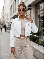 Dámská džínová bunda bílá Dstreet model 21973387 - FashionStreet Dámská džínová bunda bílá Dstreet model 21973387 - FashionStreet