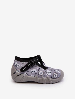 Pohodlné dětské pantofle  Šedé model 21662294 - Befado
