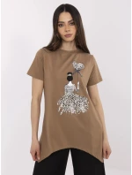 Blúzka CLM BZ 1702.89 svetlohnedá