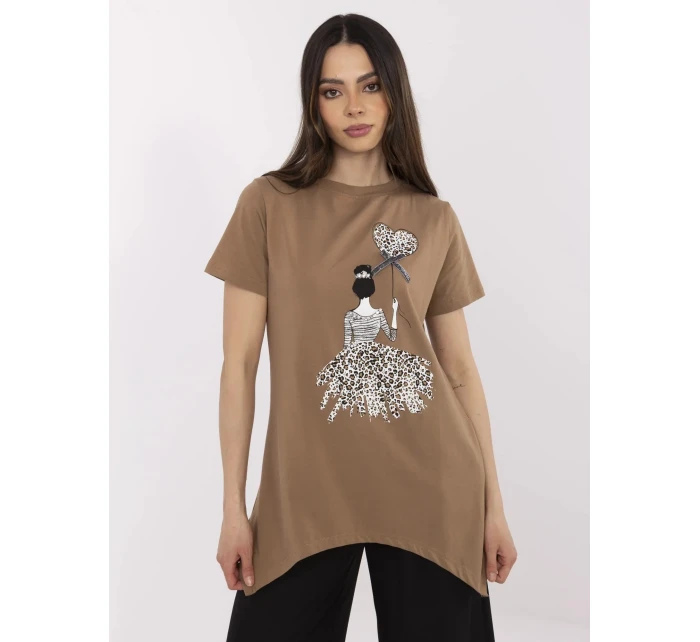 Blúzka CLM BZ 1702.89 svetlohnedá