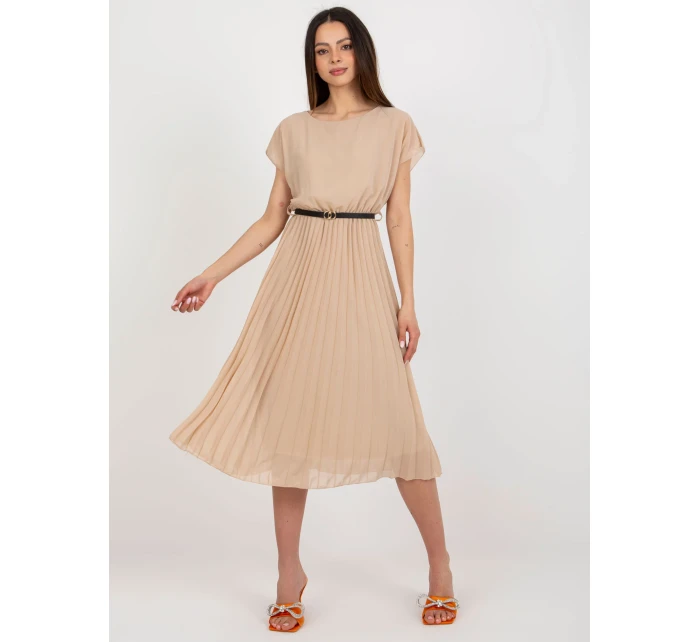 Šaty DHJ SK 8839 1.23X béžová Šaty DHJ SK 8839 1.23X béžová
