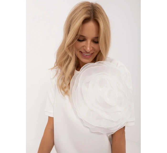 Bluzka LK BZ model 20463569 ecru - FPrice Bluzka LK BZ model 20463569 ecru - FPrice