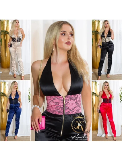 Sexy kombinéza model 21142540 se šněrováním - Koucla