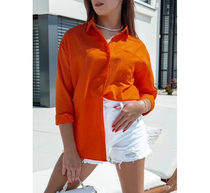 Dámské tričko oranžové model 21978352 - Dstreet