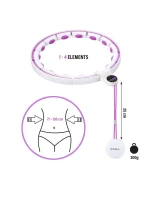 HHM17 HULA HOP BIELA/FIALOVÁ S MAGNETMI A ZÁVAŽÍM + POČÍTADLO HMS HHM17 HULA HOP BIELA/FIALOVÁ S MAGNETMI A ZÁVAŽÍM + POČÍTADLO HMS