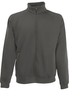 Mikina Fruit of the Loom Premium Sweat Jacket 16.2228 svetlo grafitová