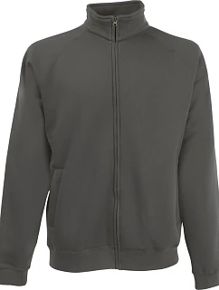 Mikina Fruit of the Loom Premium Sweat Jacket 16.2228 svetlo grafitová