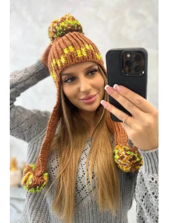 Dámska ušianka Nadia K321 camel