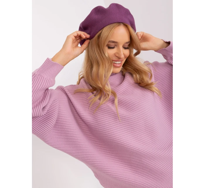 Czapka AT CZ model 18949111 fioletowy - FPrice Czapka AT CZ model 18949111 fioletowy - FPrice