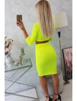 Dámsky set 9084 Neon yellow - K-Fashion Dámsky set 9084 Neon yellow - K-Fashion