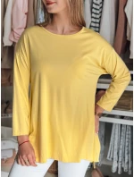 Dámska oversize maslová blúzka s príveskom COMFILA žltá FashionStreet RY2791 Dámska oversize maslová blúzka s príveskom COMFILA žltá FashionStreet RY2791